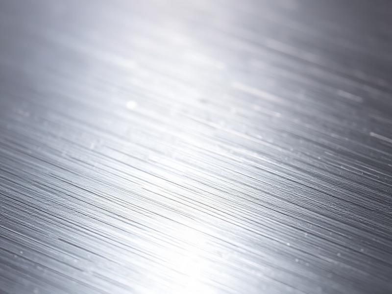 Close-up of brushed aluminum surface