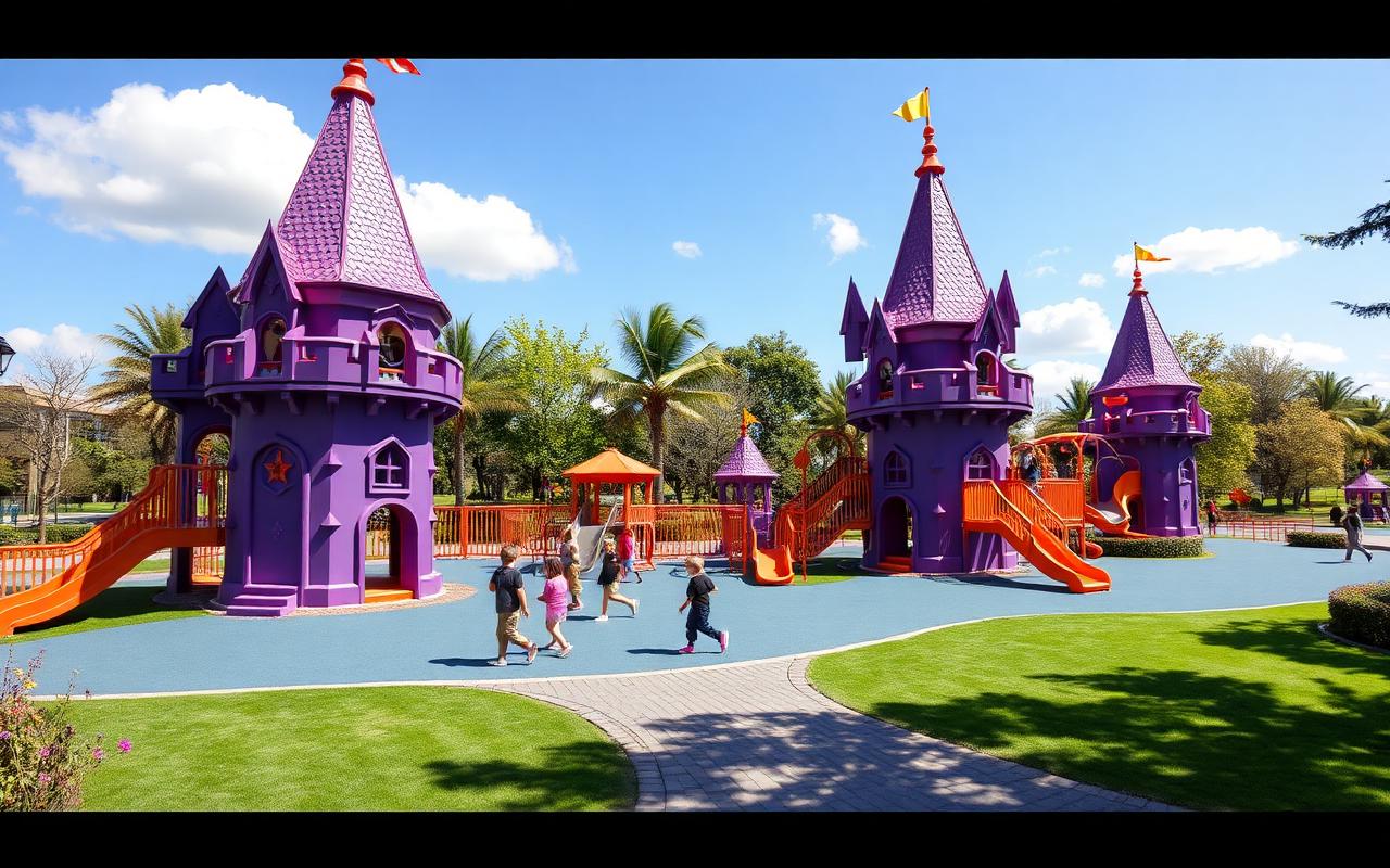 Playtopia Playgrounds recreation equipment
